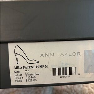 Ann Taylor Blush Pink Patent Heels